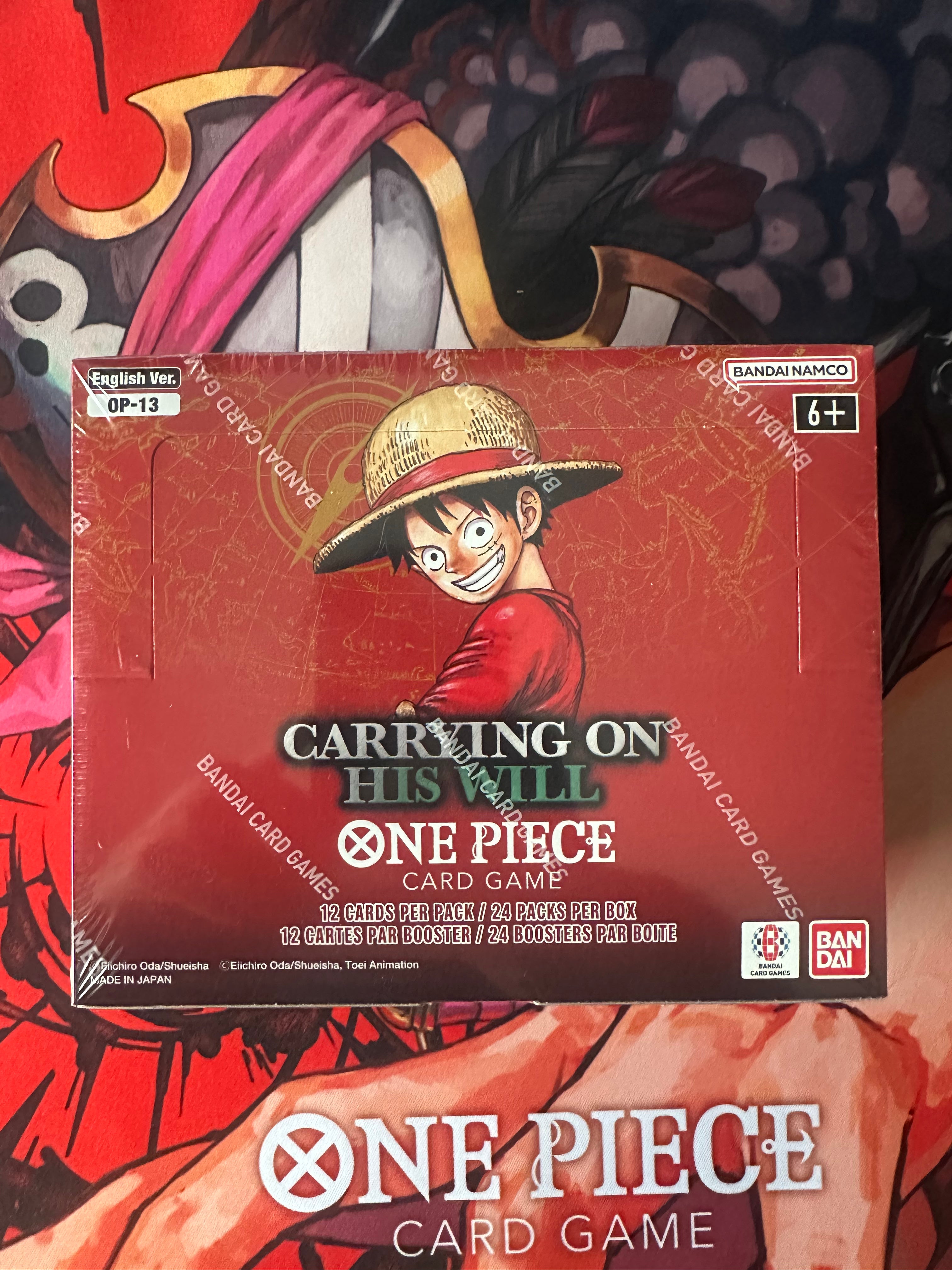 One Piece Card Game: Carrying on His Will Booster Box (OP-13)