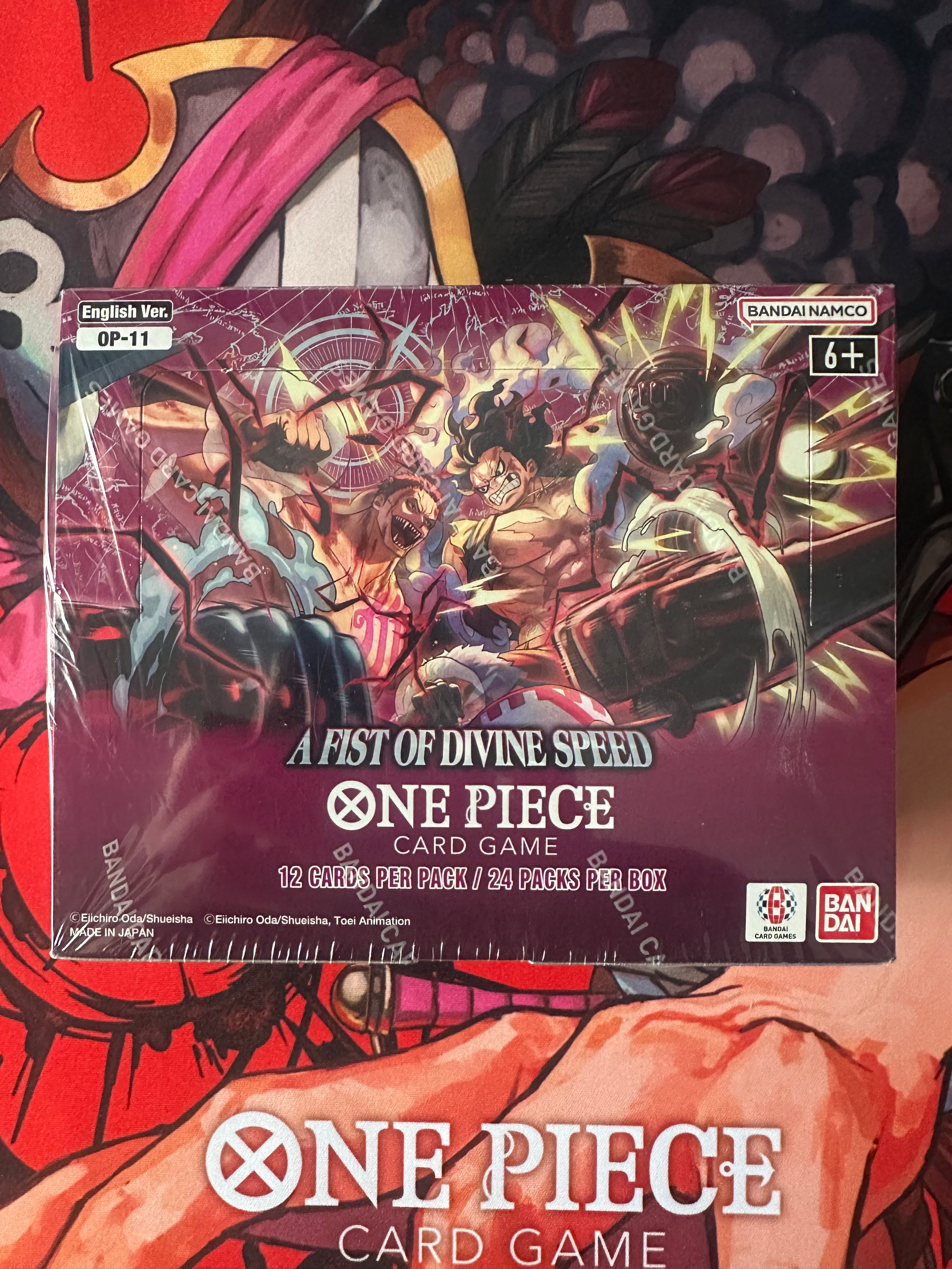One Piece Card Game: A Fist of Divine Speed Booster Box (OP-11)