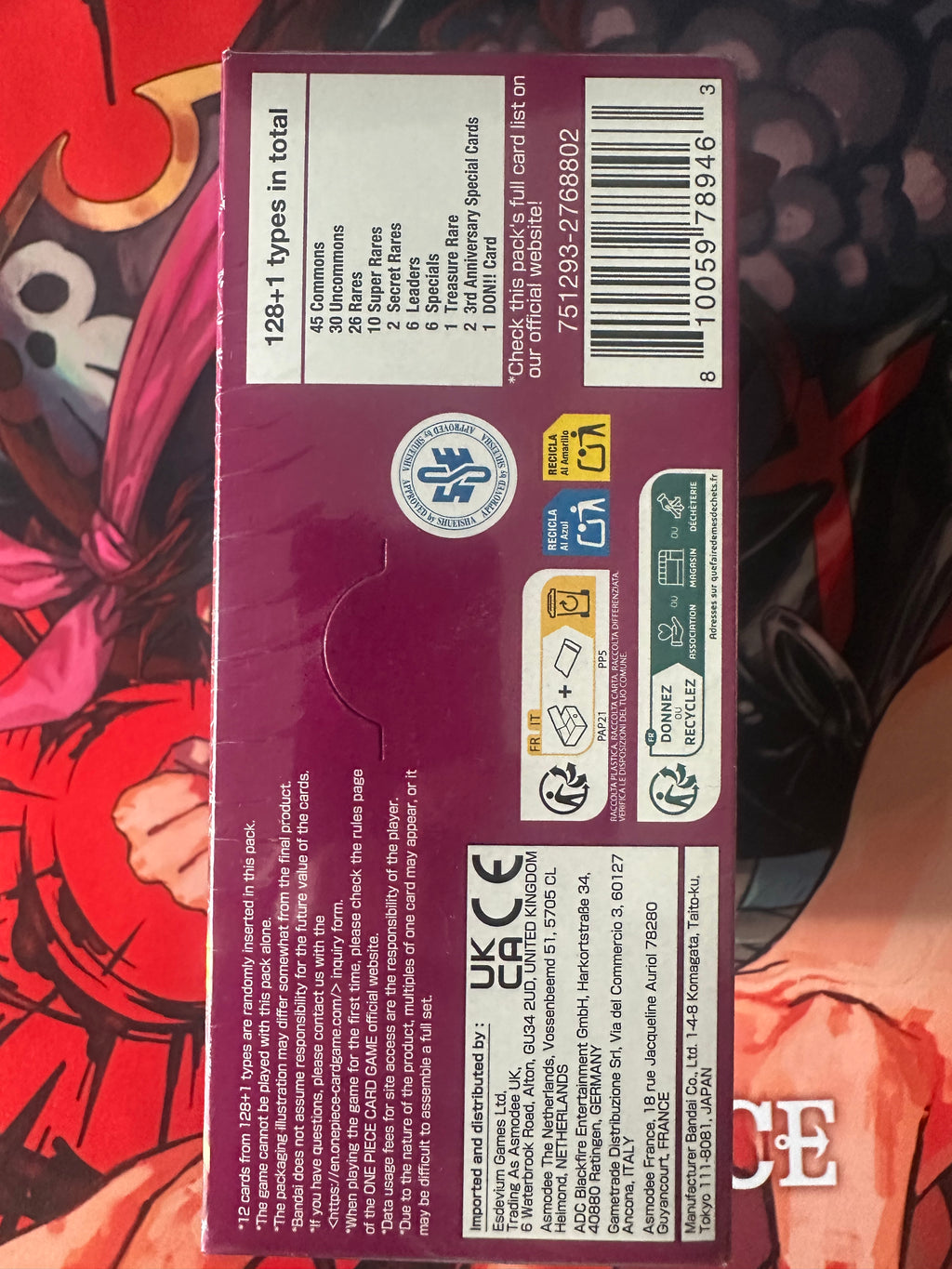 One Piece Card Game: A Fist of Divine Speed Booster Box (OP-11)